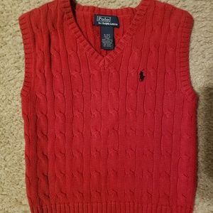 Boys 4t Red Ralph Lauren Polo Vest